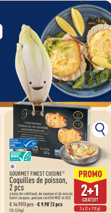 Offre: Coquilles de poisson