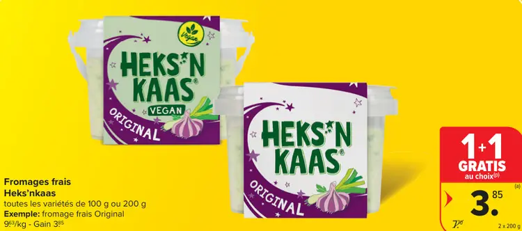 Offre: Fromages frais Heks'nkaas