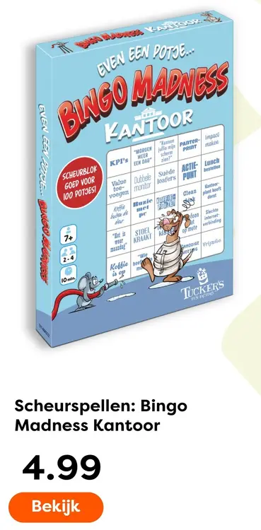Aanbieding: Scheurspellen: Bingo Madness Kantoor