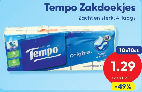 Aanbieding: Zakdoekjes