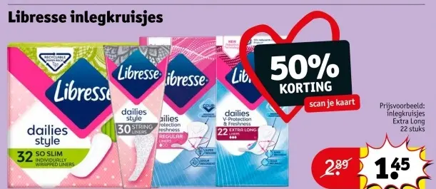 Aanbieding: Libresse inlegkruisjes