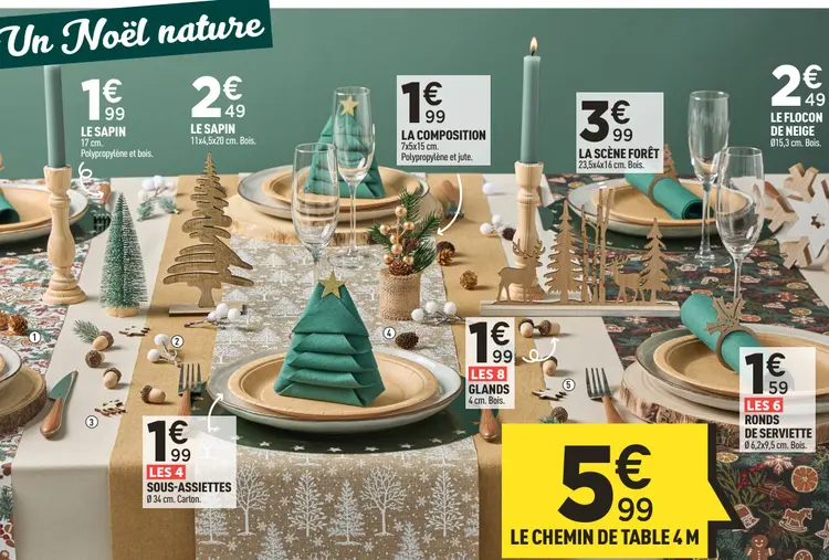 Offre: Le chemin de table