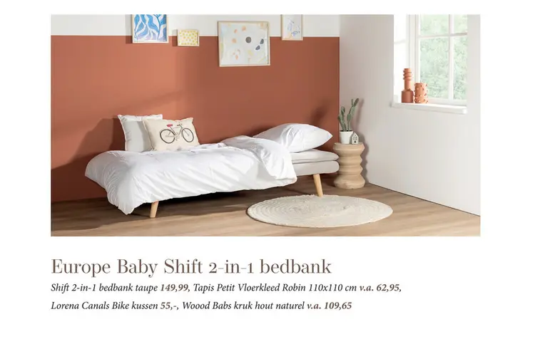 Aanbieding: Europe Baby Shift 2-in-1 bedbank
