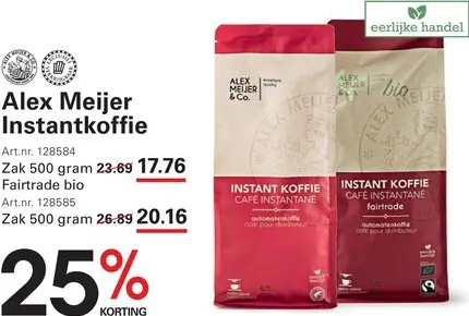Aanbieding: Alex Meijer Instantkoffie