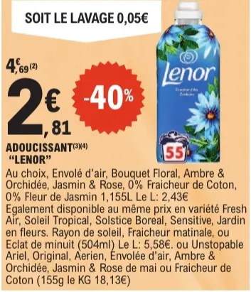Aanbieding: Adoucissant "Lenor"