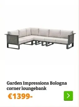 Aanbieding: Garden Impressions Bologna corner loungebank