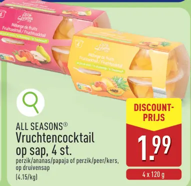 Aanbieding: Vruchtencocktail op sap