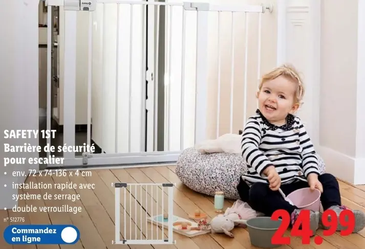 Offre: Barrière de sécurité pour escalier