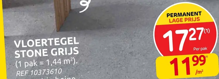 Promotie: Vloertegel Stone Grijs