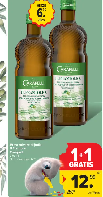 Promotie: Extra zuivere olijfolie Il Frantolio
