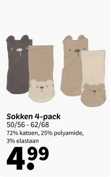Aanbieding: Sokken 4-pack