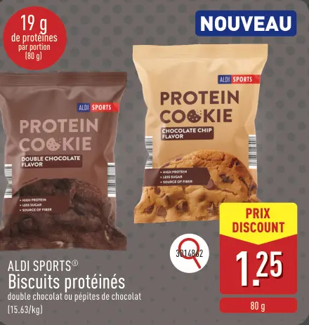 Offre: Biscuits protéinés
