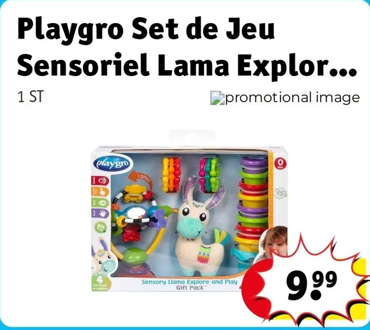 Offre: Set de Jeu Sensoriel Lama Explore and Play Gift Pack