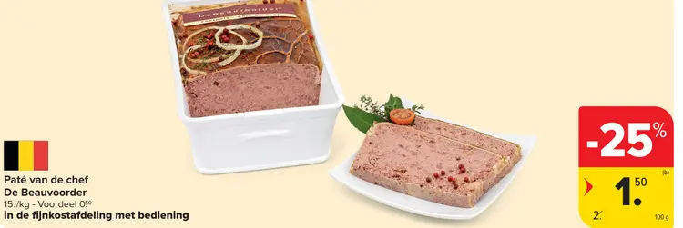 Promotie: Paté van de chef