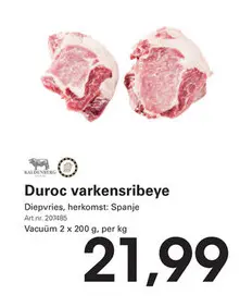 Aanbieding: Duroc varkensribeye