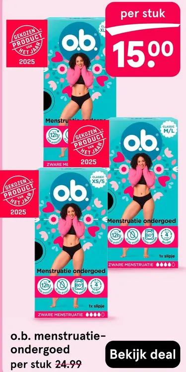 Aanbieding: Menstruatie-ondergoed