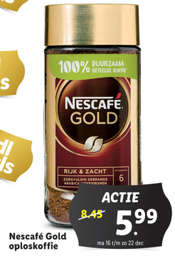 Aanbieding: Nescafé Gold oploskoffie