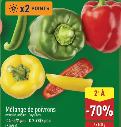 Offre: Mélange de poivrons
