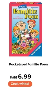 Aanbieding: Pocketspel Familie Poen