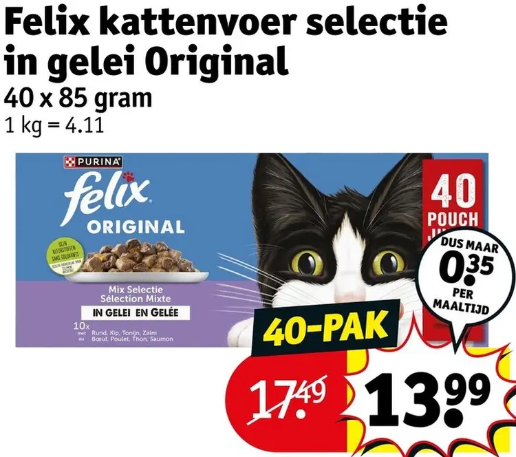 Promotie: Kattenvoer selectie in gelei Original