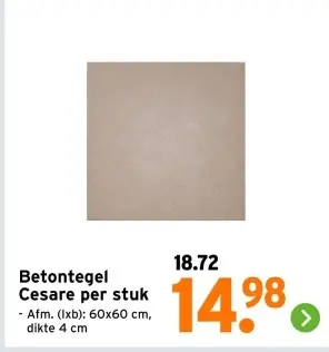 Aanbieding: Betontegel Cesare