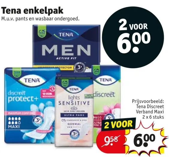 Aanbieding: Tena enkelpak