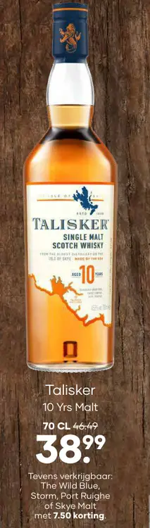 Aanbieding: Talisker 10 Yrs Malt