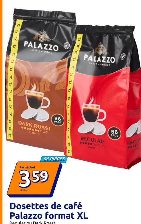 Offre: Dosettes de café Palazzo format XL