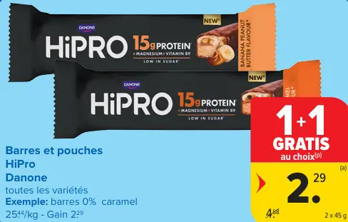 Offre: Barres et pouches HiPro