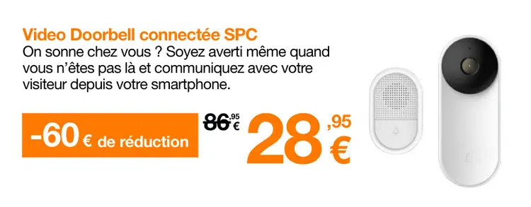 Offre: Video Doorbell connectée