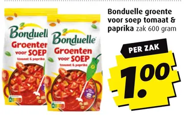 Aanbieding: Bonduelle groente voor soep tomaat & paprika