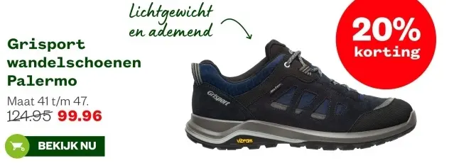 Aanbieding: Grisport wandelschoenen Palermo