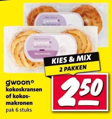 Aanbieding: kokoskransen of kokosmakronen