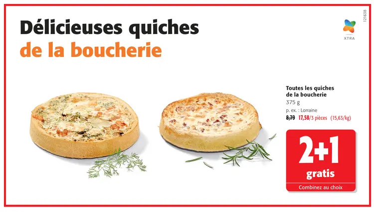 Offre: Toutes les quiches de la boucherie