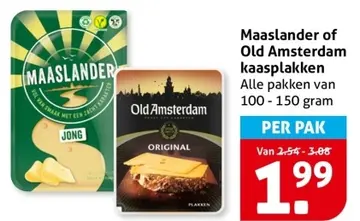Aanbieding: Maaslander of Old Amsterdam kaasplakken