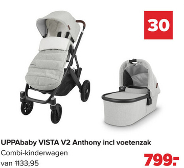 Aanbieding: UPPAbaby VISTA V2 Anthony incl voetenzak Comb