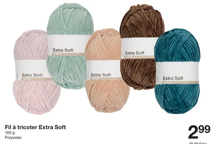 Offre: Fil à tricoter Extra Soft