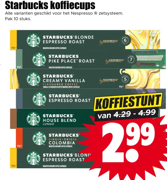 Aanbieding: Starbucks koffiecups