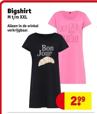 Aanbieding: Bigshirt