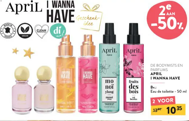Promotie: De bodymists en parfums