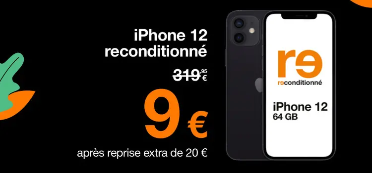 Offre: iPhone 12 reconditionné