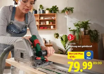 Aanbieding: Parkside Invalzaag met geleiderail