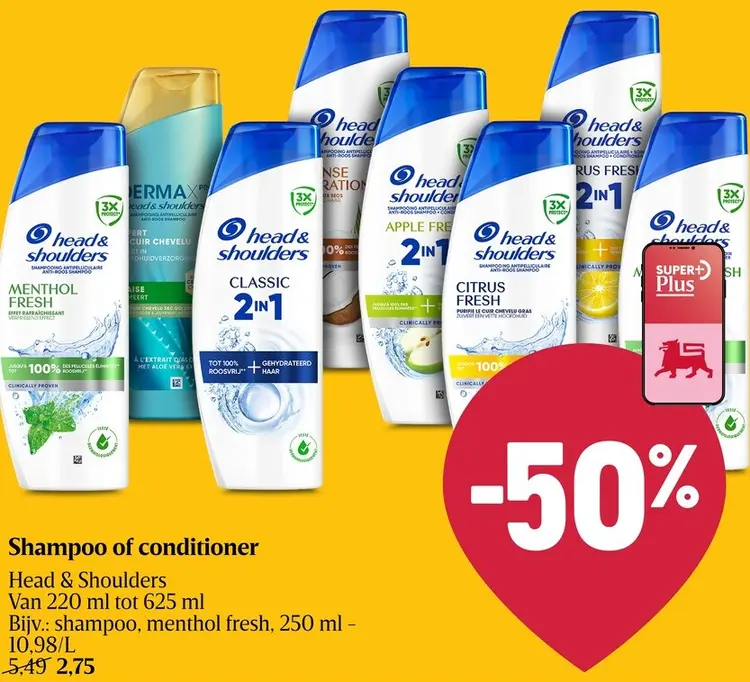Promotie: Shampoo of conditioner