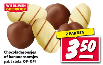 Aanbieding: Chocoladesoesjes of bananensoesjes