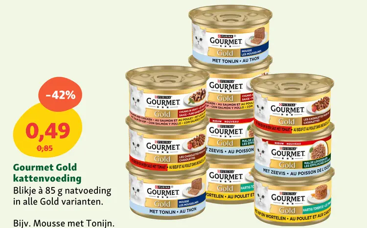 Aanbieding: Gourmet Gold kattenvoeding