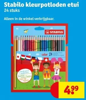 Aanbieding: kleurpotloden etui