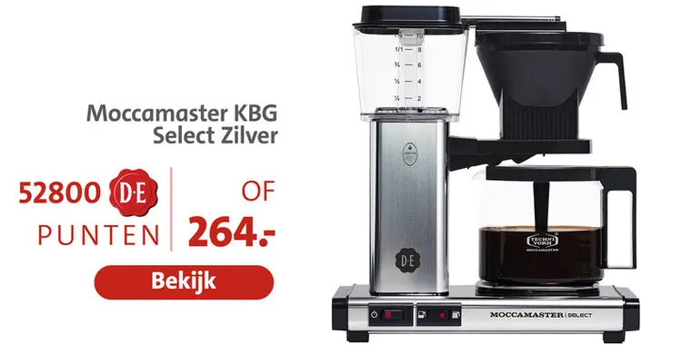 Aanbieding: Moccamaster KBG Select Zilver