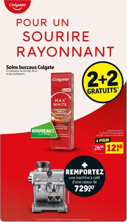 Offre: Soins buccaux Colgate Max White