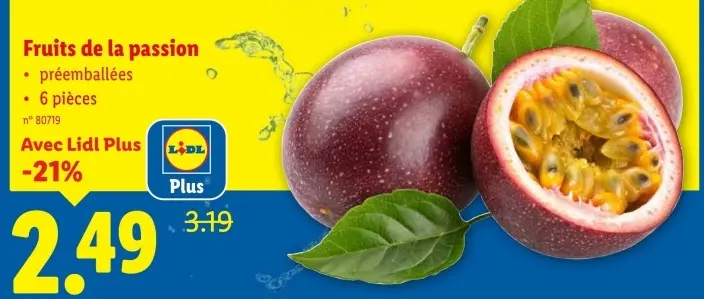 Offre: Fruits de la passion