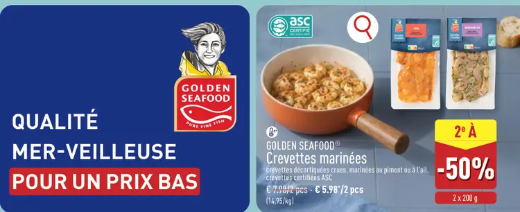 Offre: Crevettes marinées